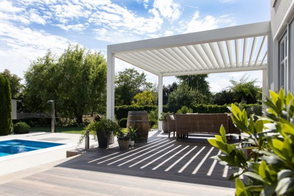 Lamellen Pergola Brustor Hamburg